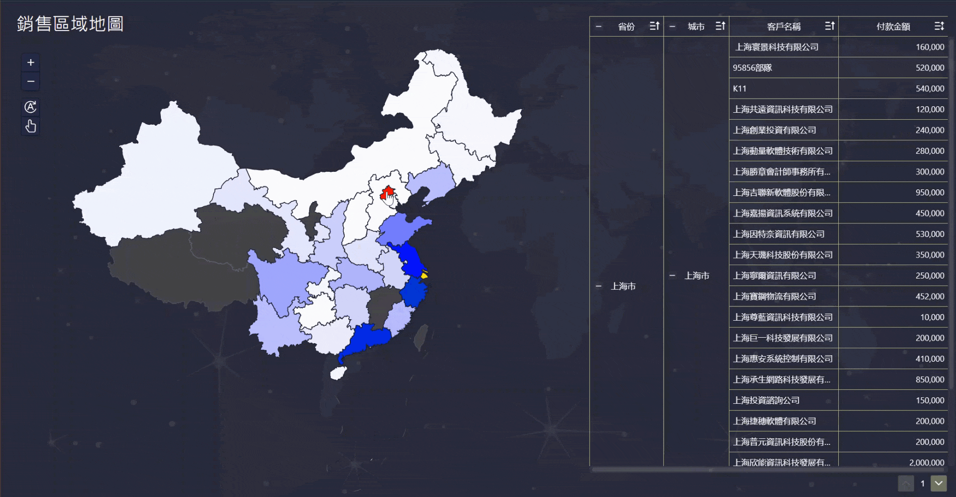 區域地圖
