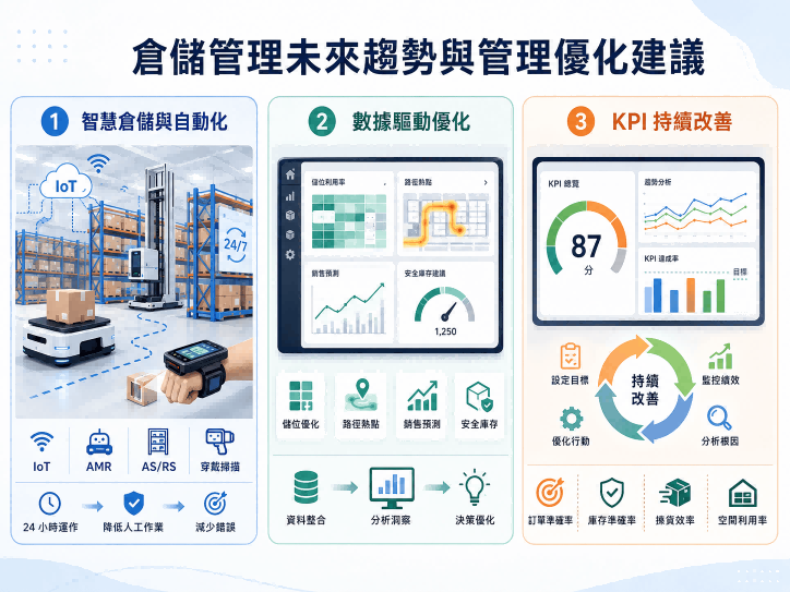 倉儲管理未來趨勢與管理優化建議
