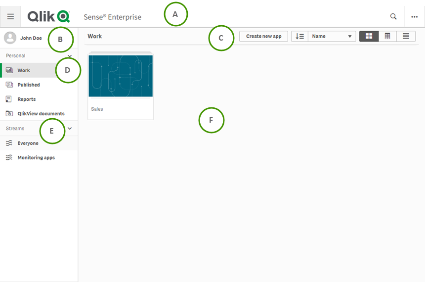 Qlik Sense界面