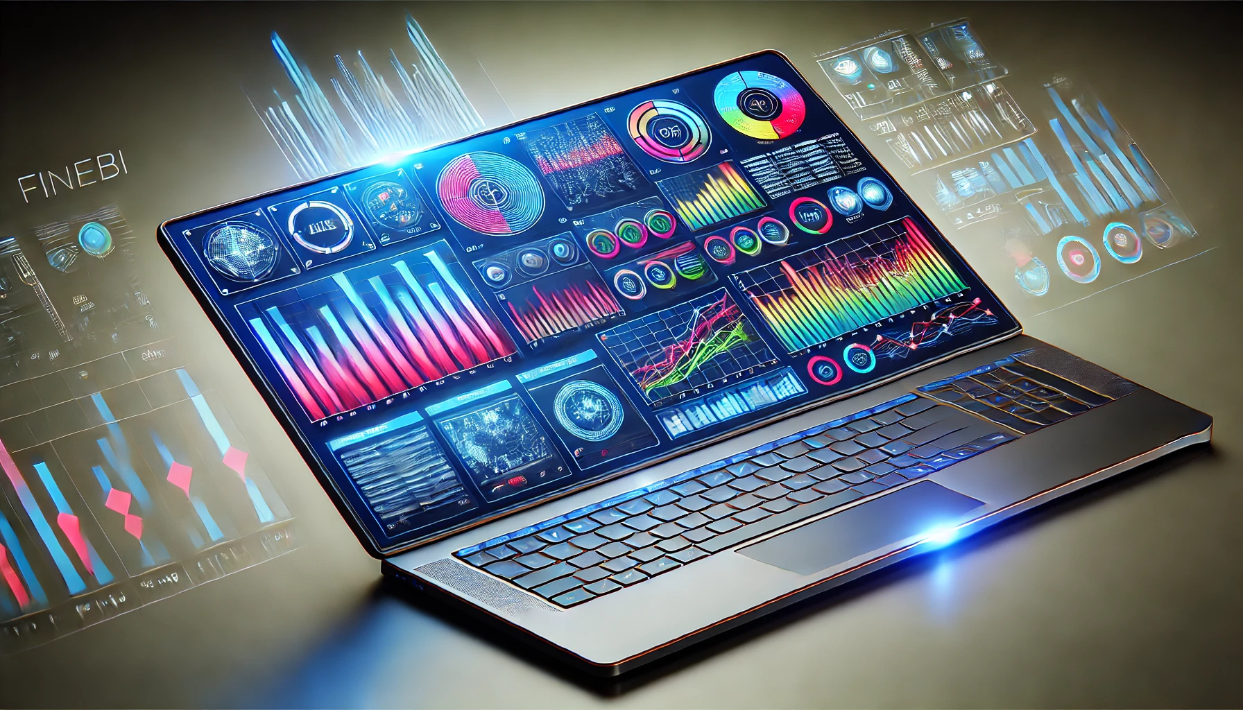 DALL·E 2024-11-15 15.57.29 - A rectangular, technology-themed image depicting a modern business dashboard. The dashboard features a sleek, futuristic design with vibrant colors, s.webp