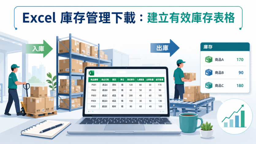 Excel庫存管理下載：建立有效庫存表格