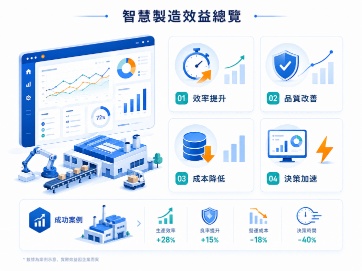 智慧製造效益總覽