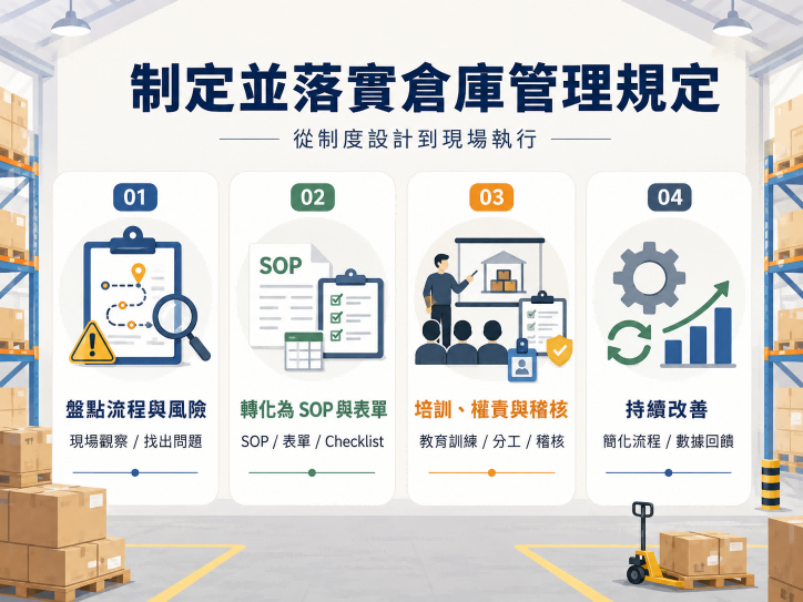 制定並落實倉庫管理規定