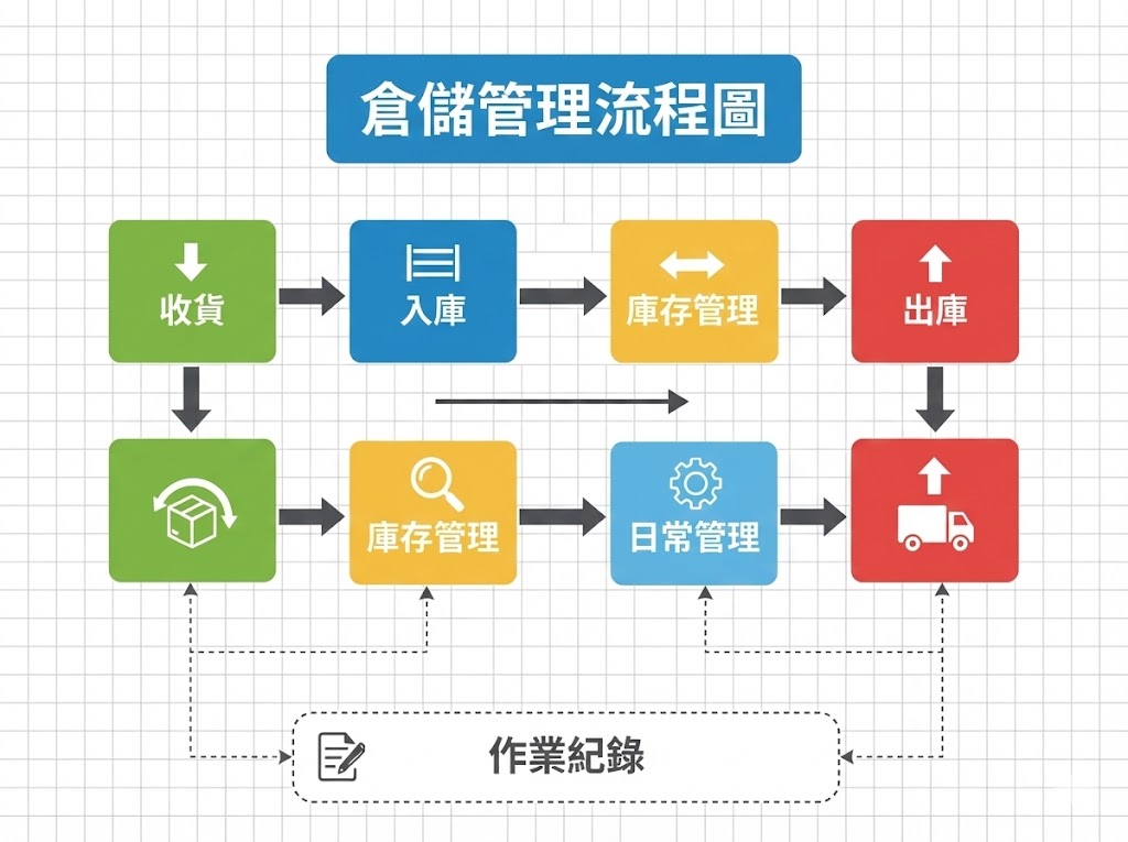 倉儲管理流程圖