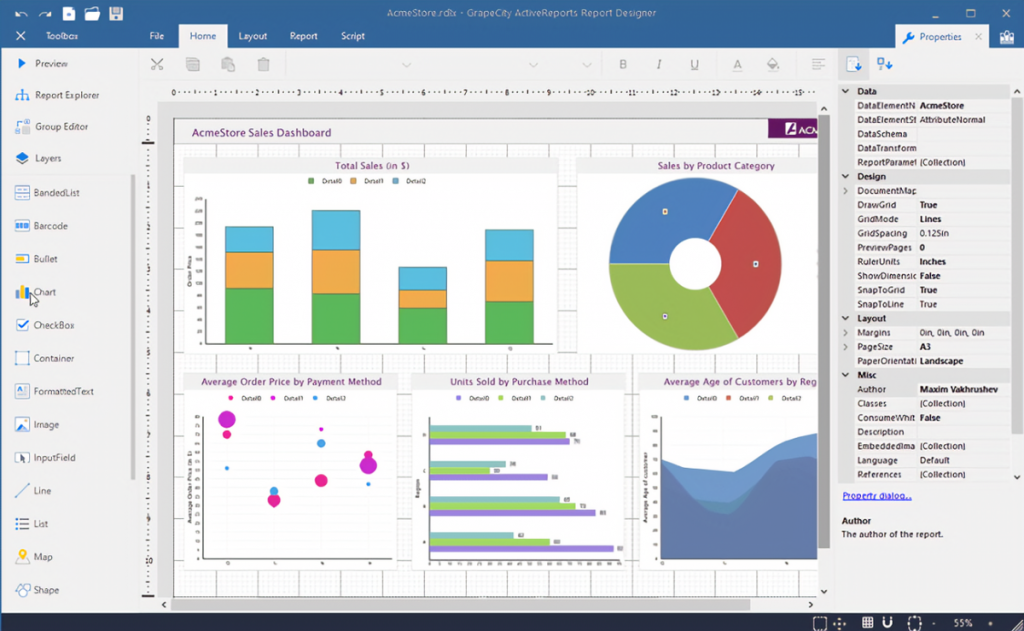 報表工具ActiveReports
