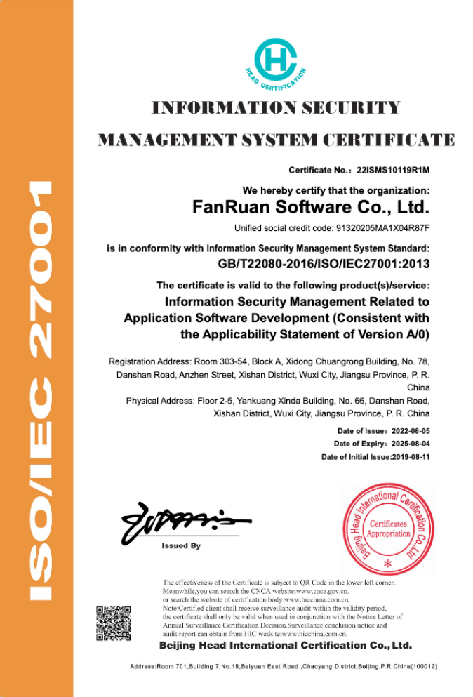 fanruan security