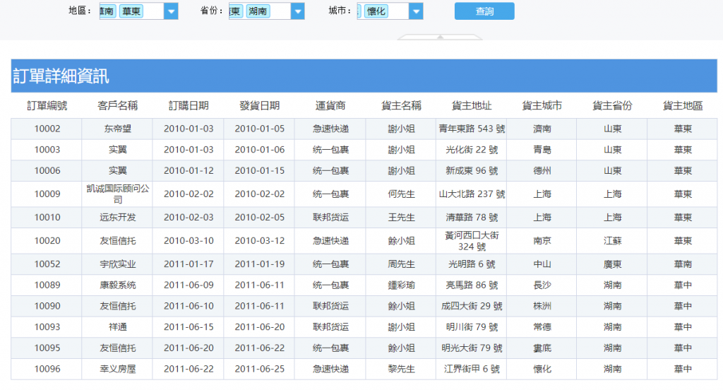 finereport組合查詢