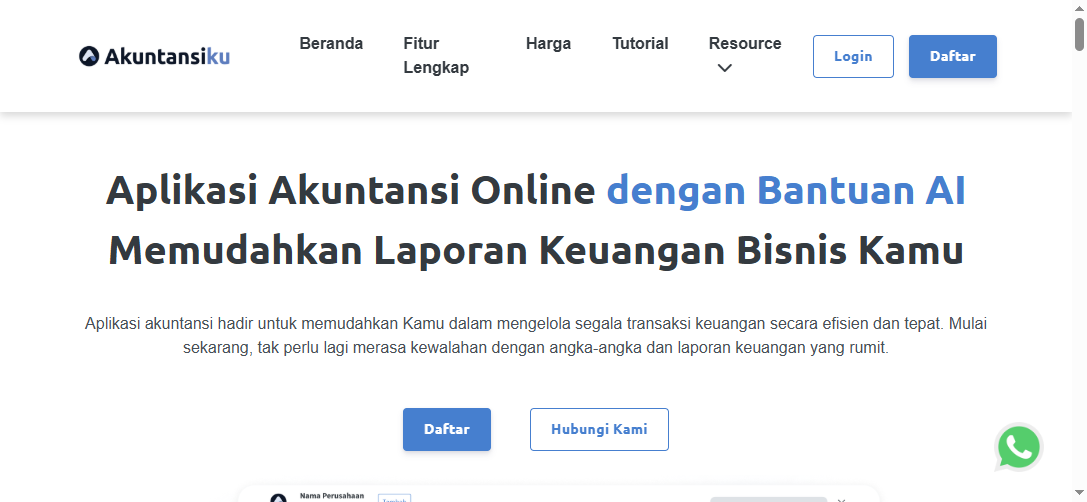 Aplikasi Laporan Keuangan UMKM