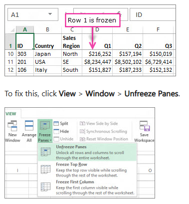 How To Freeze Cells in Excel